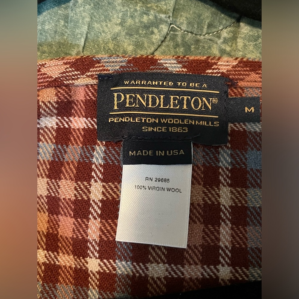 Pendleton Wool Wrap Top | Size Medium - image 5